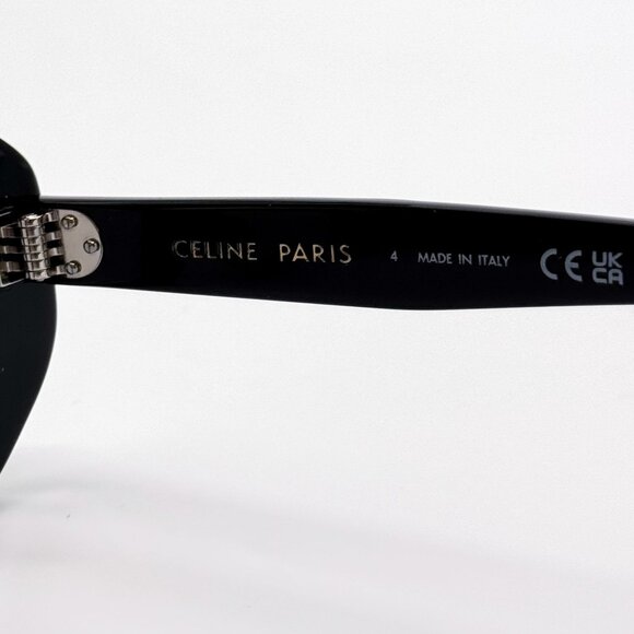 NEW CL50156I 001, BLACK GEOMETRIC EYEGLASSES CELINE - Picture 8 of 9